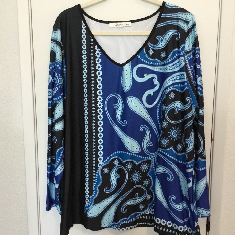 SAKURAFINA TUNIC BLOUSE SIZE 2X